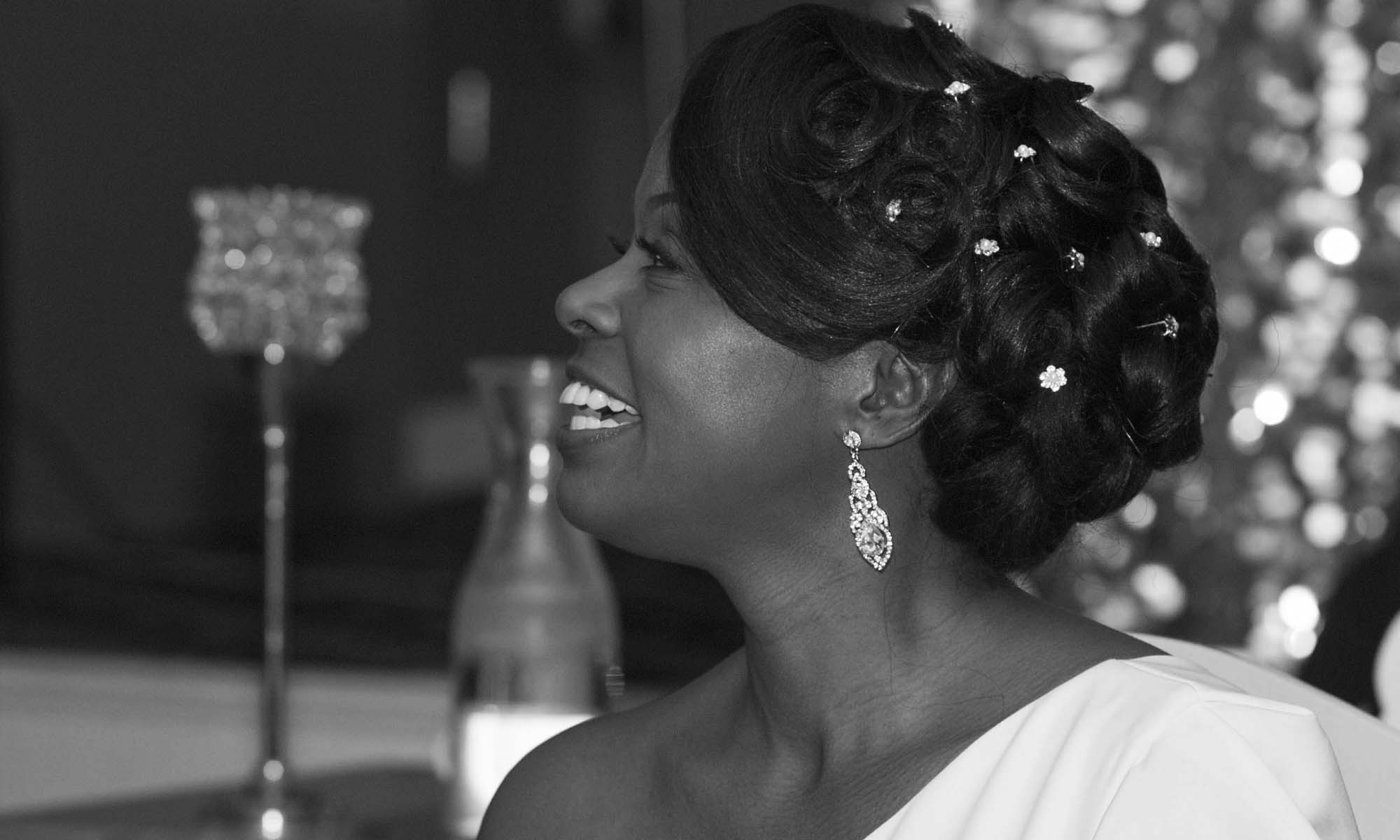 Justus Johnson Photography Monique Profile Black & White